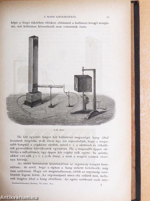 Természettudományi Közlöny 1874. január-december