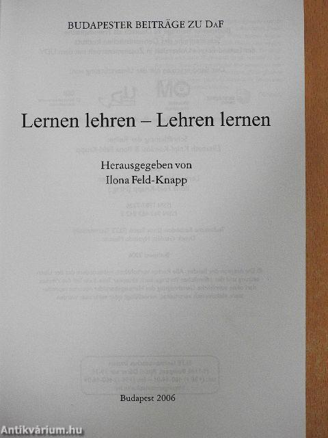 Lernen lehren - Lehren lernen