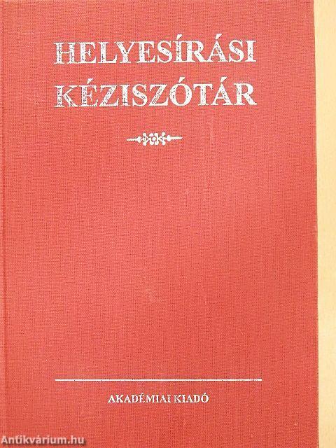 Helyesírási kéziszótár