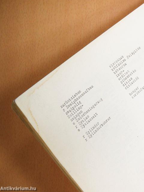 Német-magyar-angol Gumiipari Szakszótár