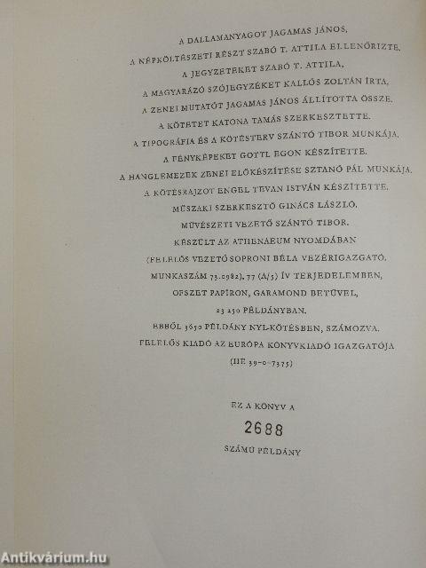 Balladák könyve - 4 db lemezzel