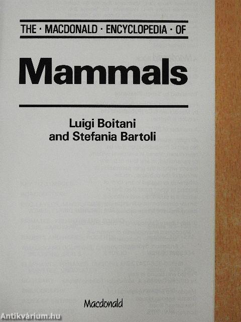 The Macdonald Encyclopedia of Mammals