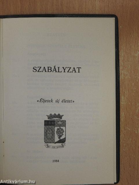 «Éljetek új életet»/Szabályzat