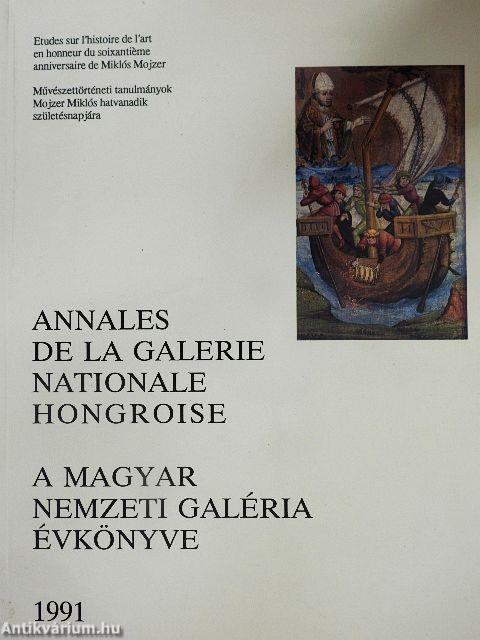 A Magyar Nemzeti Galéria Évkönyve 1991