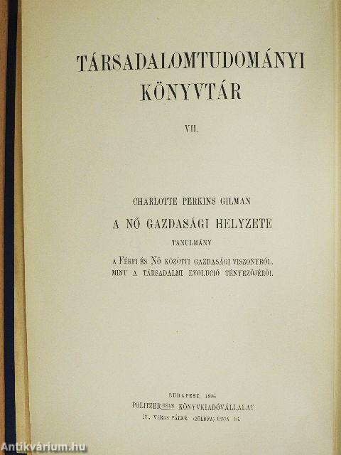 A nő gazdasági helyzete