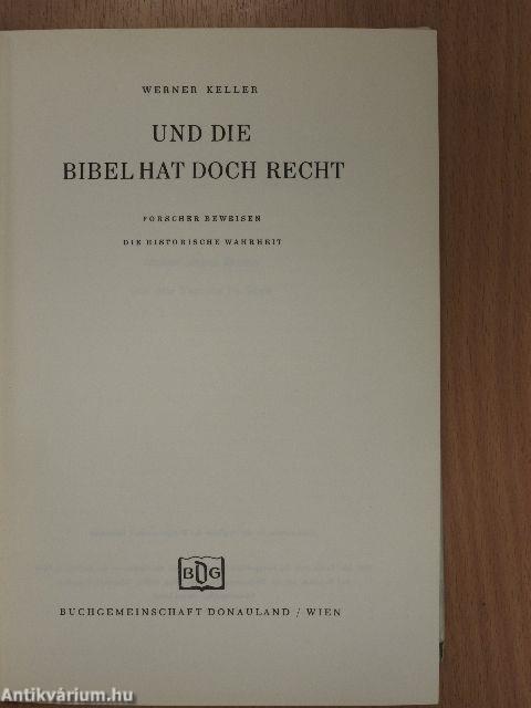 Und die Bibel hat doch Recht