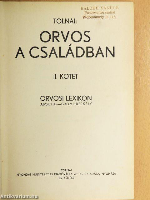 Orvos a családban II.