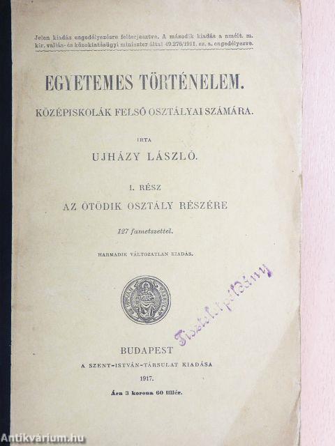 Egyetemes történelem I.