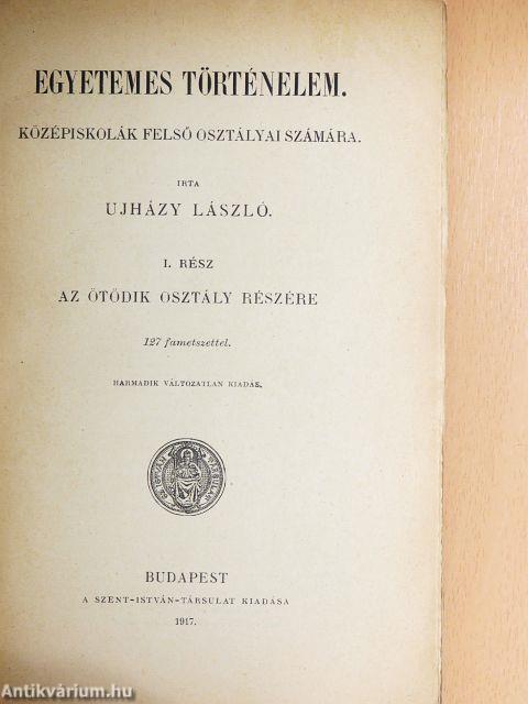 Egyetemes történelem I.