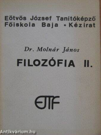 Filozófia II.