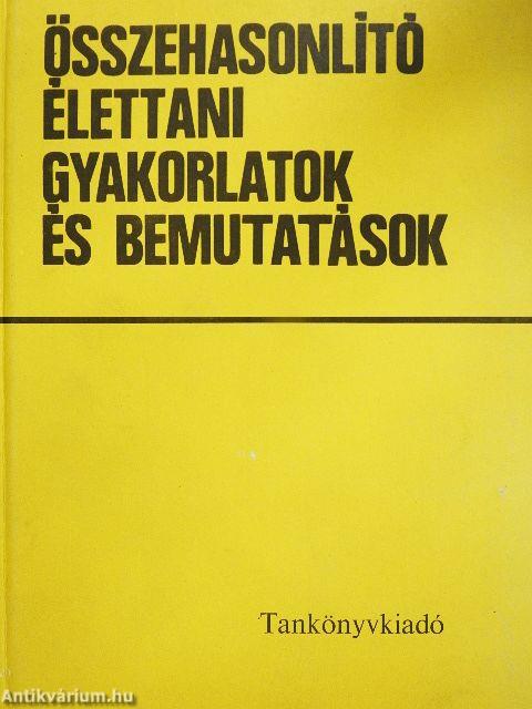 Összehasonlító élettani gyakorlatok és bemutatások