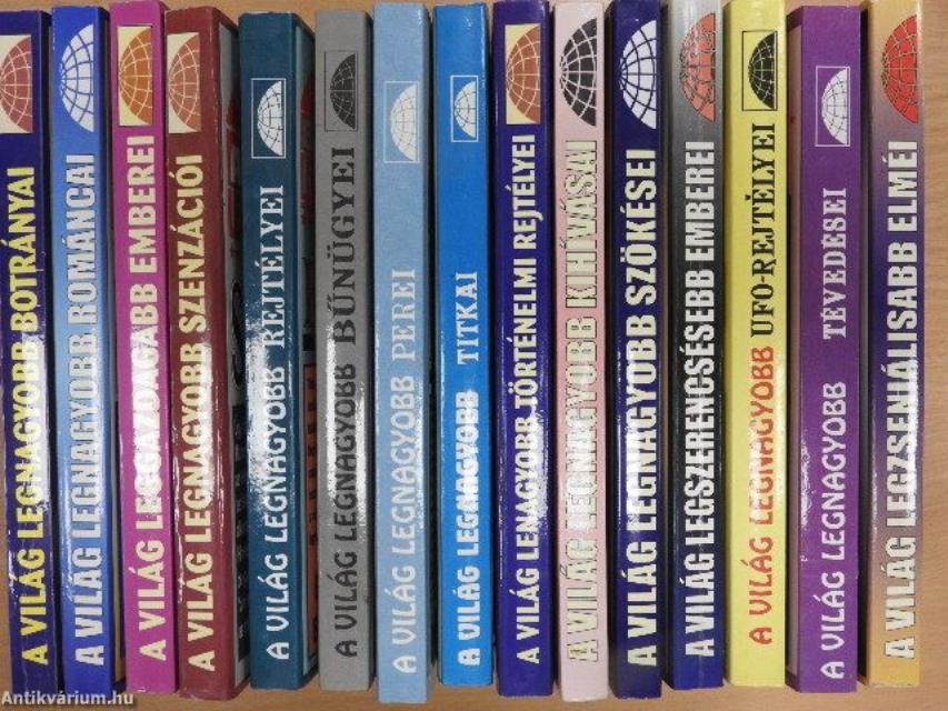 "15 kötet A világ leg... sorozatból (nem teljes sorozat)"