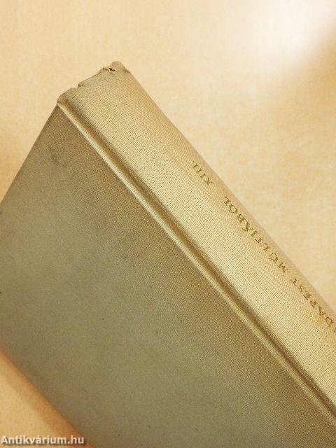 Tanulmányok Budapest múltjából XIII.