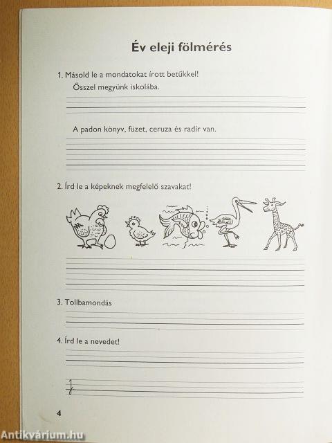 Írásmunkafüzet 2. osztály - Álló írás