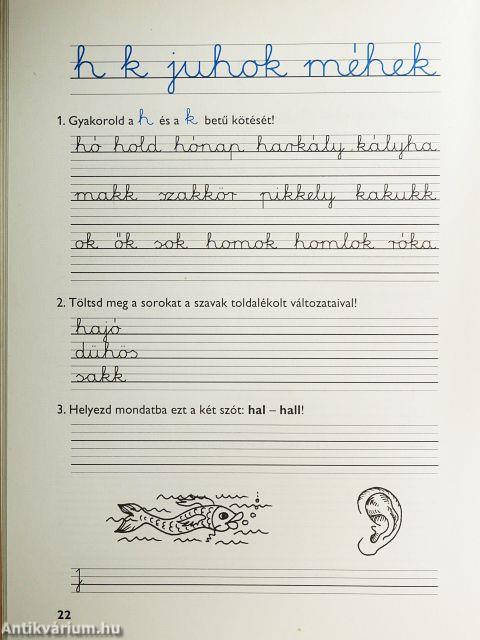 Írásmunkafüzet 2. osztály - Álló írás