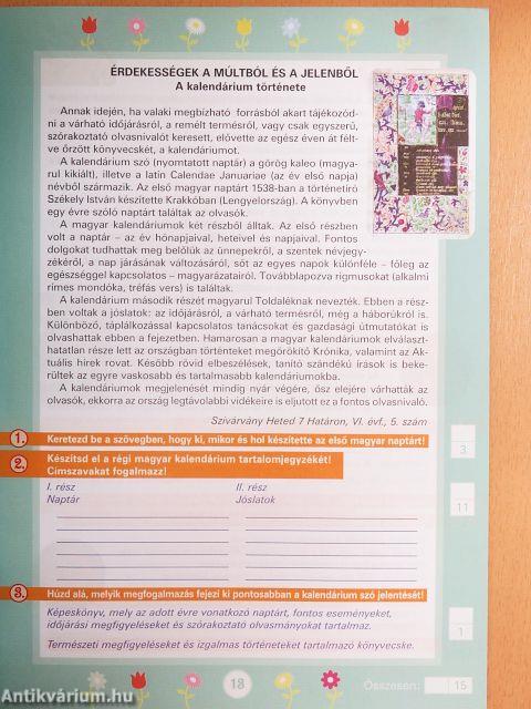 Szövegértést fejlesztő gyakorlatok 3. osztály