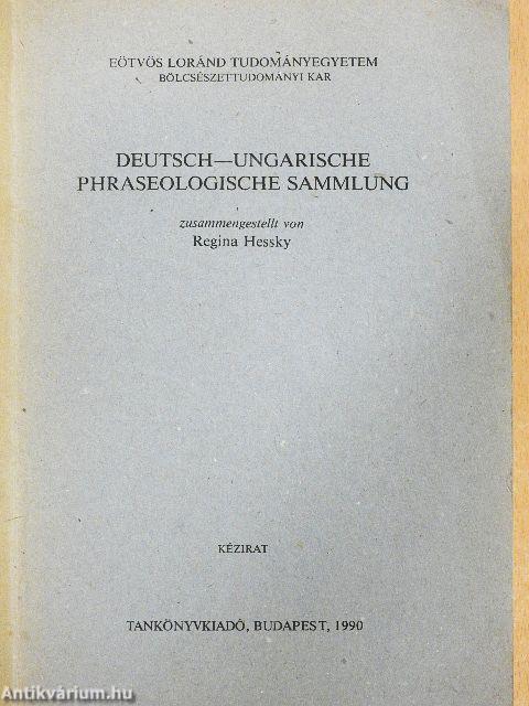 Deutsch-Ungarische phraseologische Sammlung