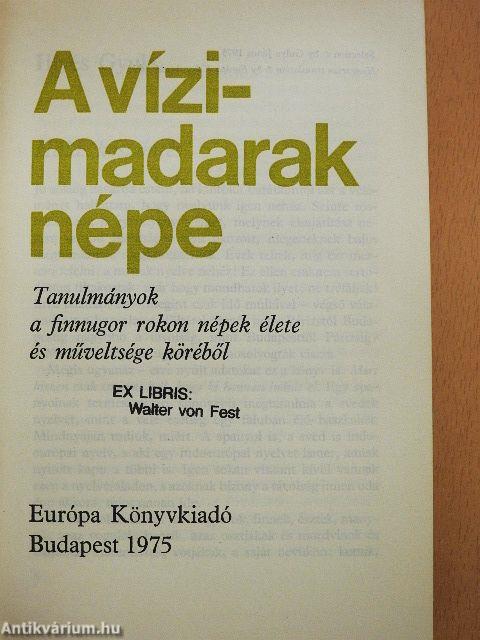 A vízimadarak népe