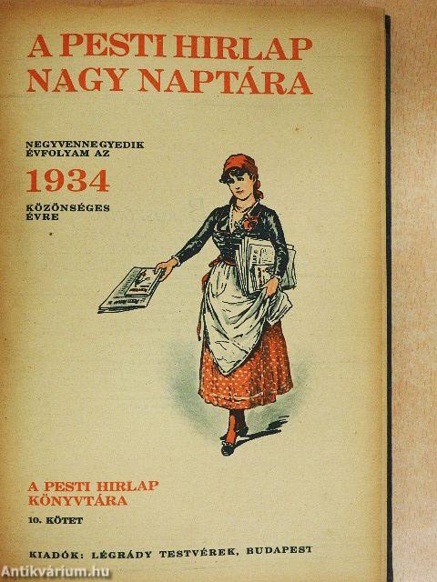 A Pesti Hirlap Nagy Naptára 1934.