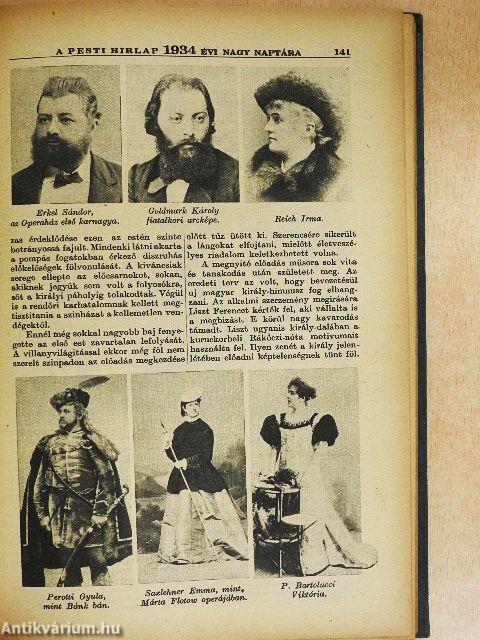 A Pesti Hirlap Nagy Naptára 1934.