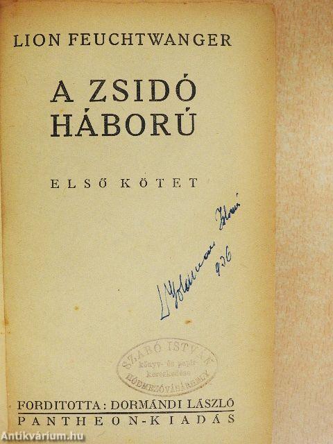 A zsidó háború I-II.