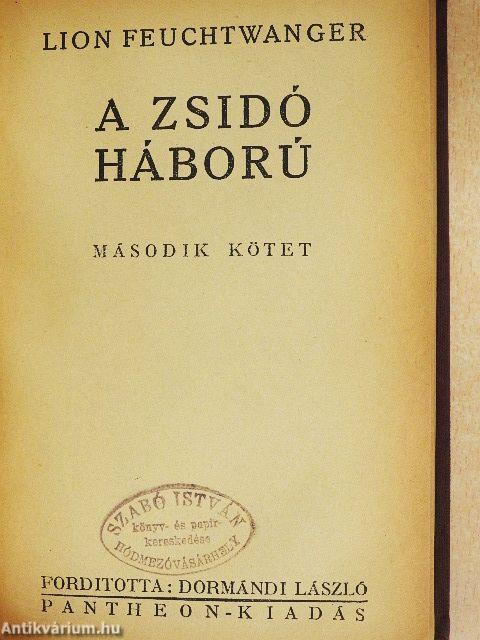 A zsidó háború I-II.