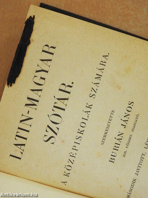 Latin-magyar szótár