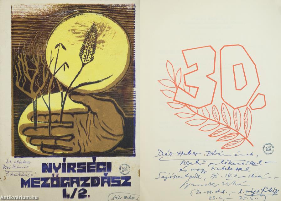 Nyírségi Mezőgazdász I./1. (dedikált példány)