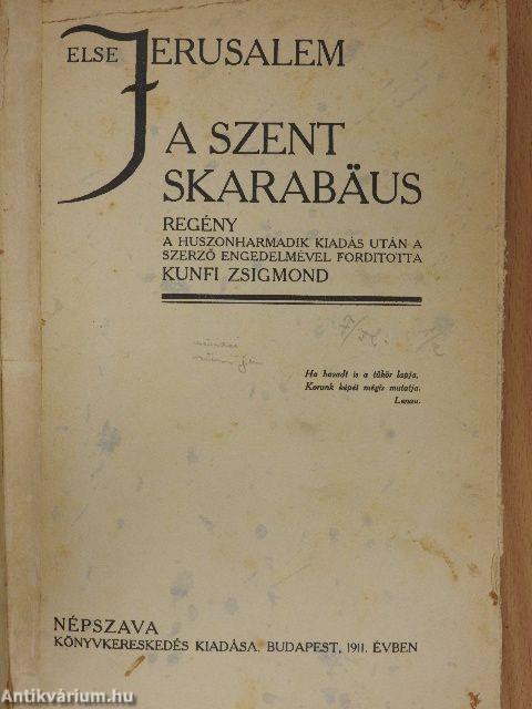 A szent skarabäus