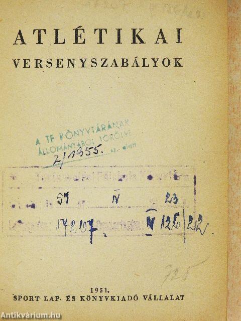 Atlétikai versenyszabályok