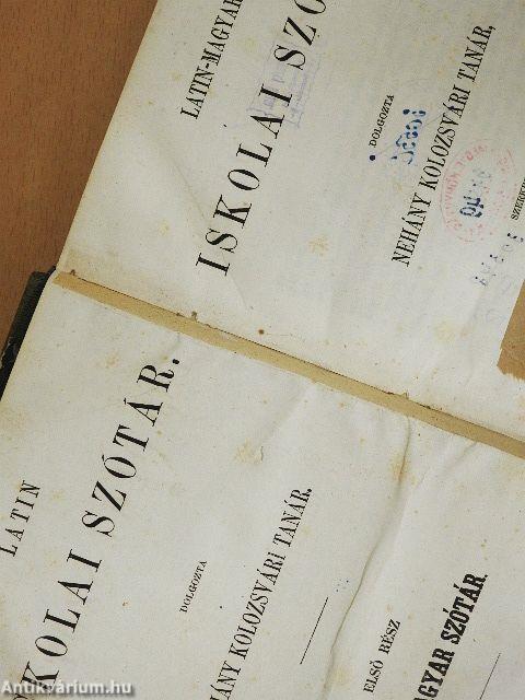 Latin-magyar iskolai szótár I.