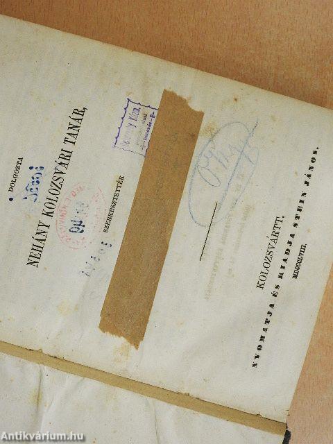 Latin-magyar iskolai szótár I.