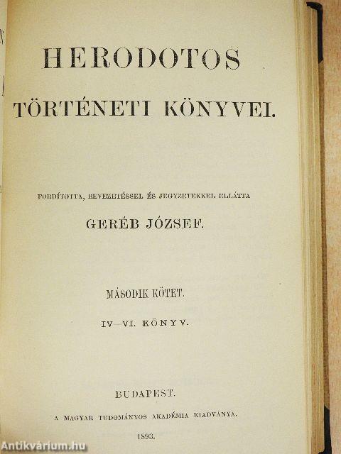 Herodotos történeti könyvei 1-3/I-IX.