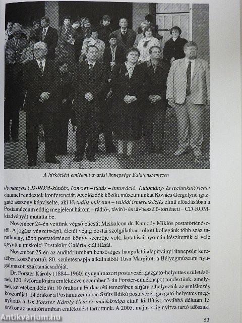 Hírközlési Múzeumi Alapítvány Évkönyv 2003-2004