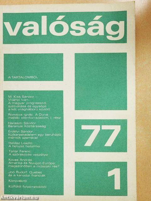 Valóság 1977. január