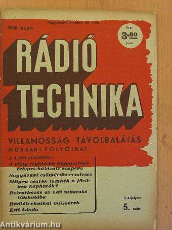 Rádiótechnika 1948. május