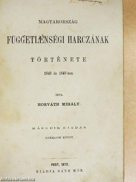 Magyarország függetlenségi harczának története III. (töredék)