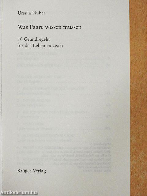 Was Paare wissen müssen