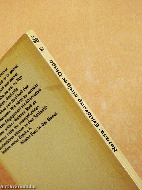 Erklärung einiger Dinge Dichtunger