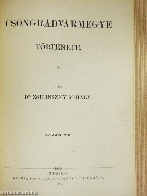 Csongrádvármegye története I-III.