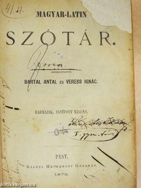 Magyar-latin szótár