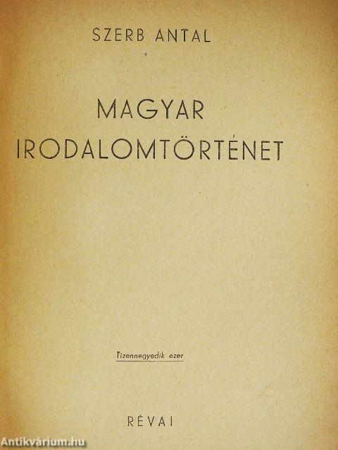 Magyar irodalomtörténet