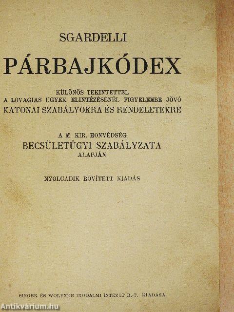 Párbajkódex