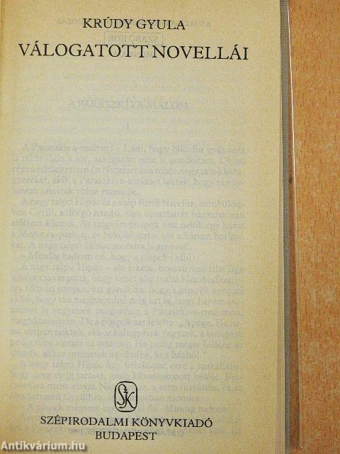 Krúdy Gyula válogatott novellái