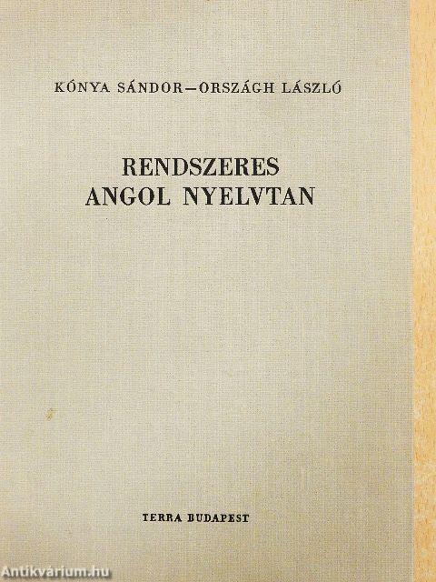 Rendszeres angol nyelvtan