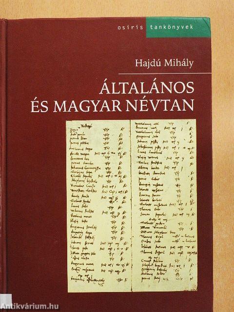 Általános és magyar névtan