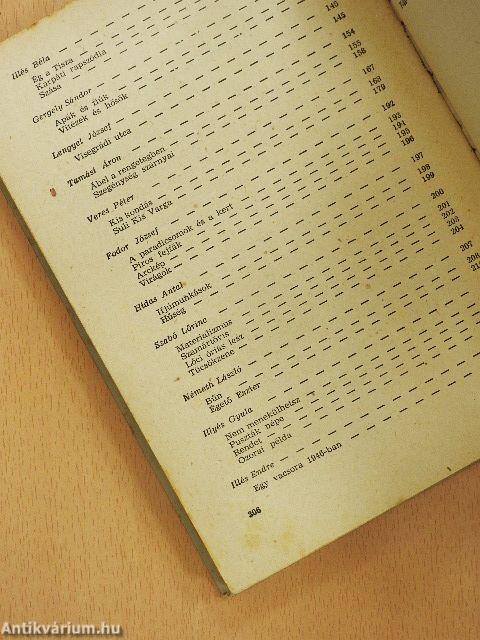 Szöveggyűjtemény a mai magyar irodalomból