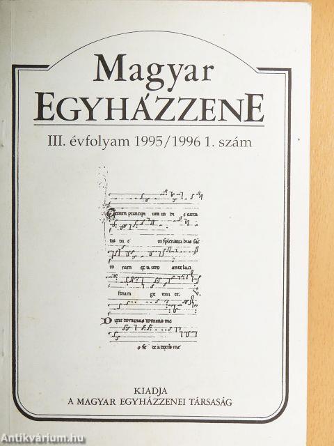 Magyar Egyházzene 1995/1996 1.