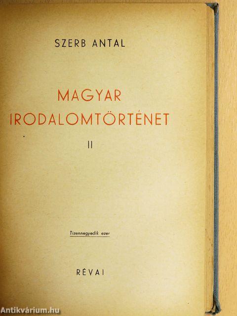 Magyar irodalomtörténet I-II.