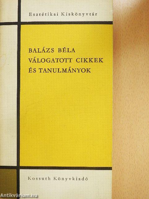 Válogatott cikkek és tanulmányok